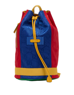 GG Colour Block Backpack, Nylon, Multi, 520981, DB, 2*